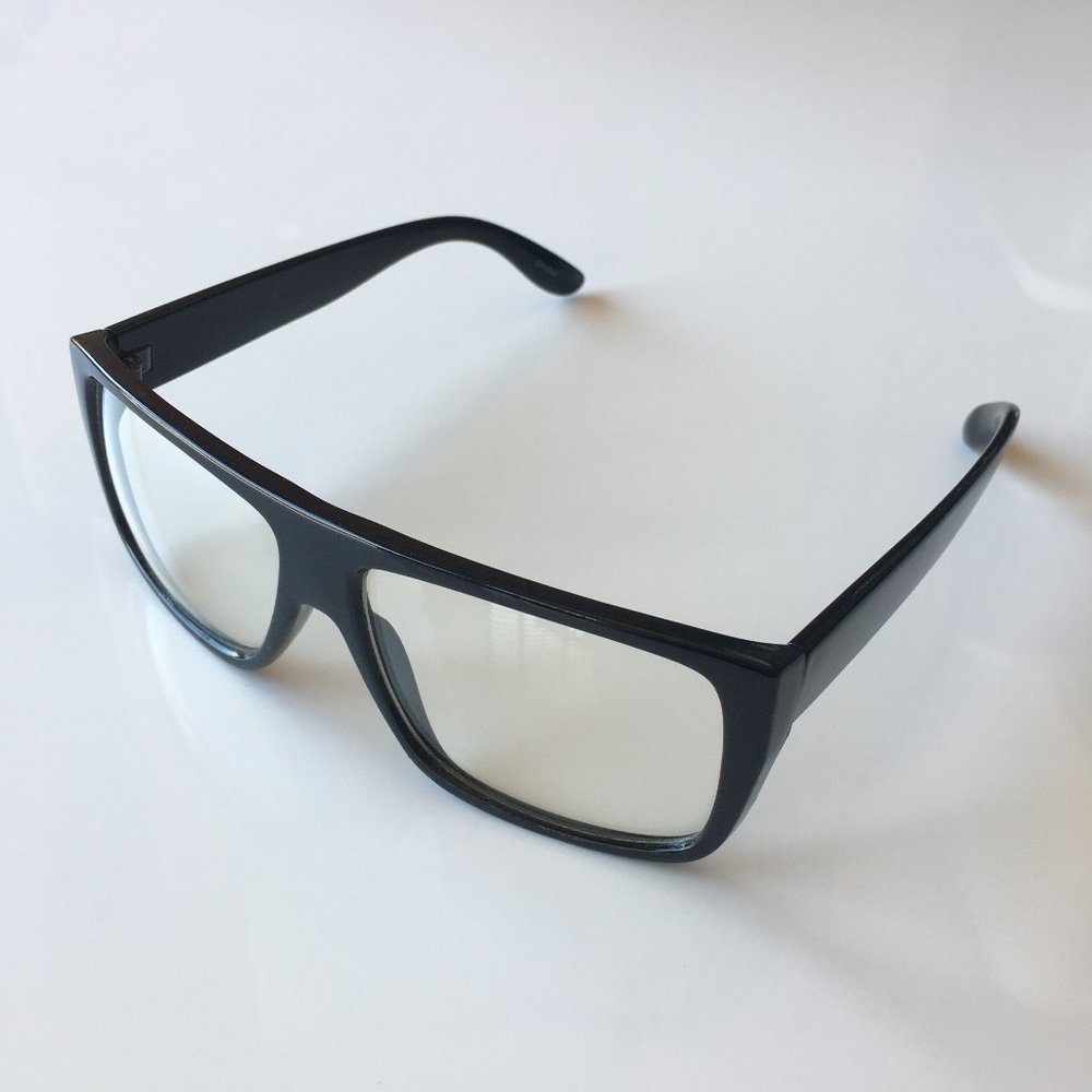 Thick Framed Black Glasses